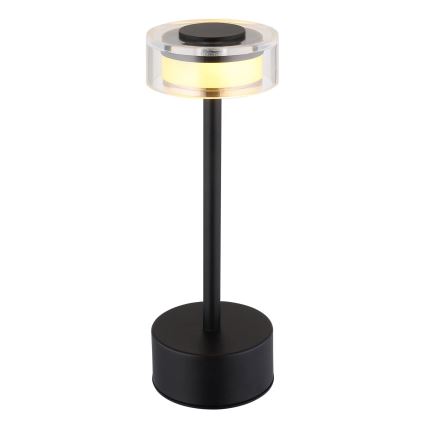 Globo - LED Hämardatav laetav puutetundlik laualamp LED/2,5W/3,7V 2700/4000/6500K 1800mAh must