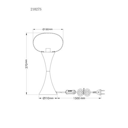 Globo - Laualamp 1xE14/25W/230V must