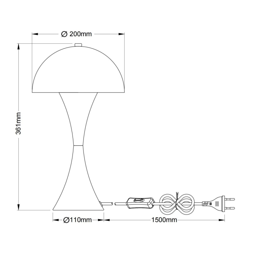 Globo - laualamp 1xE27/40W/230V