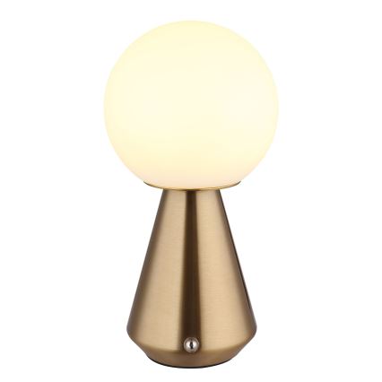 Globo - LED Hämardatav puutetundlik väli laualamp LED/1,5W/5V 3000/4500/6500K 1800 mAh IP41 vask