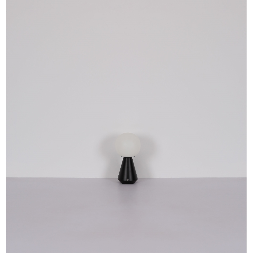 Globo - LED reguleeritav puutetundlik välistingimustes kasutatav lauavalgusti LED/1,5W/5V 3000/4500/6500K 1800 mAh IP41 must