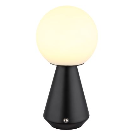 Globo - LED reguleeritav puutetundlik välistingimustes kasutatav lauavalgusti LED/1,5W/5V 3000/4500/6500K 1800 mAh IP41 must