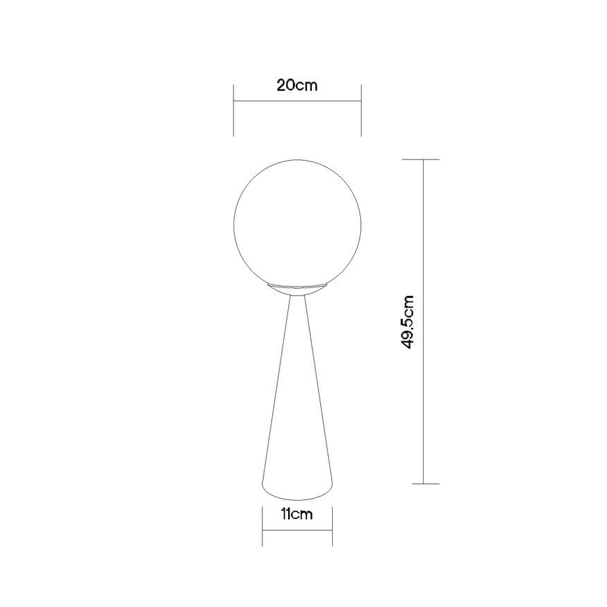 Globo - Laualamp 1xE27/40W/230V messing