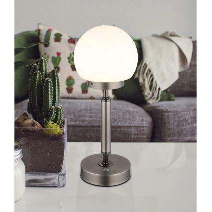 Globo - LED Hämardatav laetav puutetundlik laualamp LED/2,5W/5V 1800mAh 2700/4000/6500K antratsiit