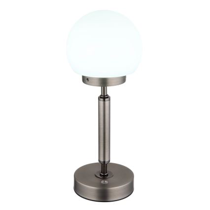Globo - LED Hämardatav laetav puutetundlik laualamp LED/2,5W/5V 1800mAh 2700/4000/6500K antratsiit