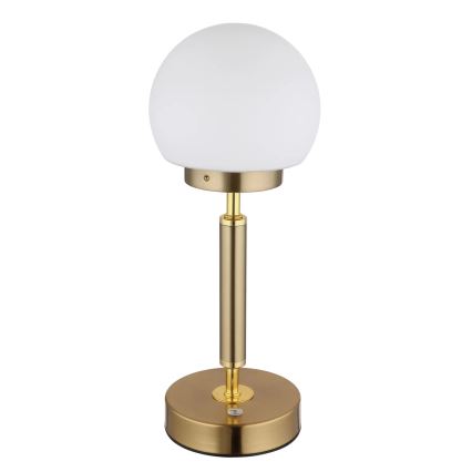Globo - LED Hämardatav laetav puutetundlik laualamp LED/2,5W/5V 1800mAh 2700/4000/6500K messing