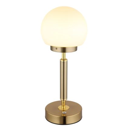 Globo - LED Hämardatav laetav puutetundlik laualamp LED/2,5W/5V 1800mAh 2700/4000/6500K messing