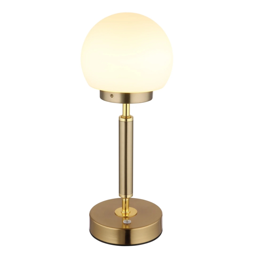Globo - LED Hämardatav laetav puutetundlik laualamp LED/2,5W/5V 1800mAh 2700/4000/6500K messing