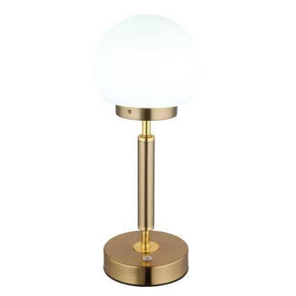 Globo - LED Hämardatav laetav puutetundlik laualamp LED/2,5W/5V 1800mAh 2700/4000/6500K messing