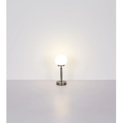 Globo - LED Hämardatav laetav puutetundlik laualamp LED/2,5W/5V 1800mAh 2700/4000/6500K matt kroom