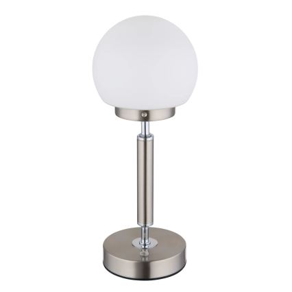 Globo - LED Hämardatav laetav puutetundlik laualamp LED/2,5W/5V 1800mAh 2700/4000/6500K matt kroom