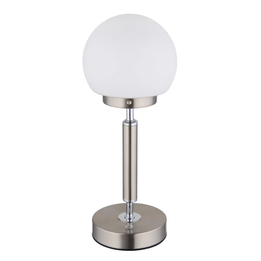 Globo - LED Hämardatav laetav puutetundlik laualamp LED/2,5W/5V 1800mAh 2700/4000/6500K matt kroom