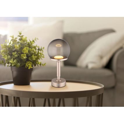 Globo - LED Hämardatav laetav puutetundlik laualamp LED/2,5W/5V 1800mAh 2700/4000/6500K Roosa kuldne