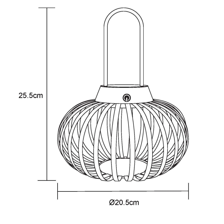 Globo - hämardatav, puutetundlik laetav LED-laualamp LED/1W/3,7V 1500 mAh