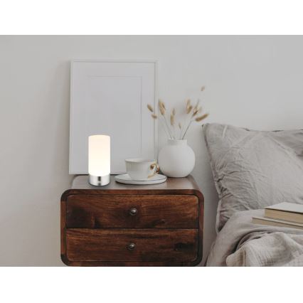 Globo - LED RGBW Hämardatav puutetundlik väli laualamp LED/1,8W/5V 1500 mAh IP44 matt kroom