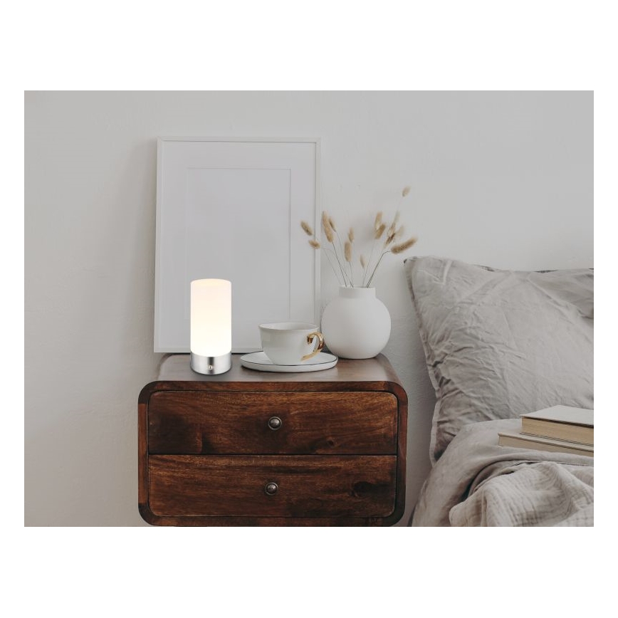 Globo - LED RGBW Hämardatav puutetundlik väli laualamp LED/1,8W/5V 1500 mAh IP44 matt kroom