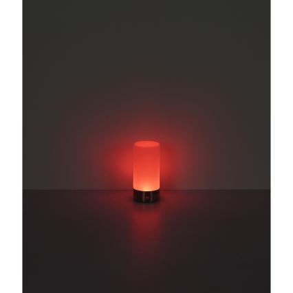 Globo - LED RGBW Hämardatav puutetundlik väli laualamp LED/1,8W/5V 1500 mAh IP44 matt kroom