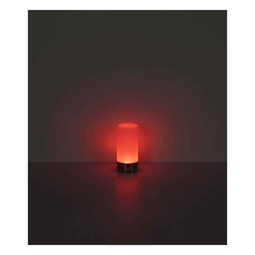 Globo - LED RGBW Hämardatav puutetundlik väli laualamp LED/1,8W/5V 1500 mAh IP44 matt kroom