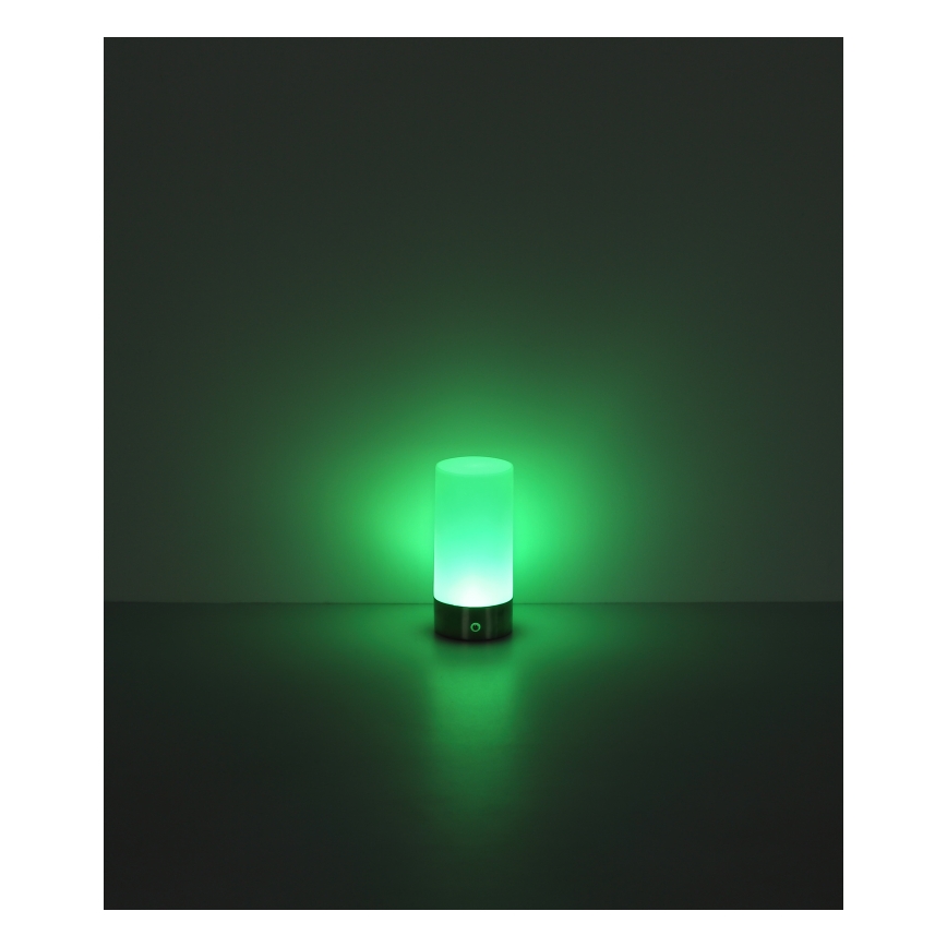 Globo - LED RGBW Hämardatav puutetundlik väli laualamp LED/1,8W/5V 1500 mAh IP44 matt kroom