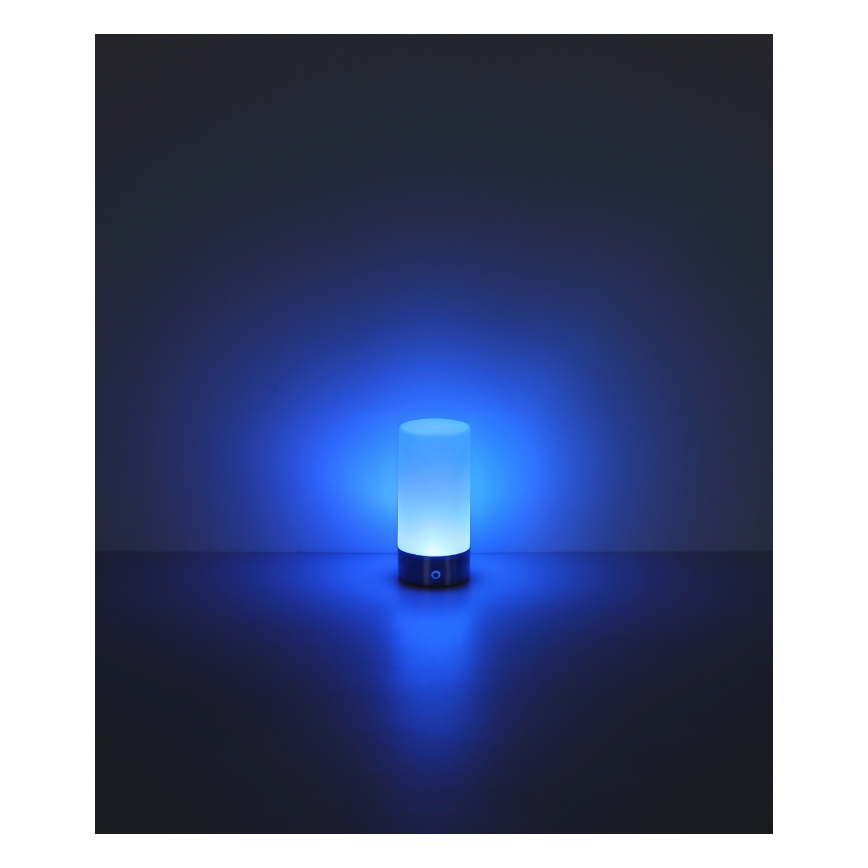 Globo - LED RGBW Hämardatav puutetundlik väli laualamp LED/1,8W/5V 1500 mAh IP44 matt kroom