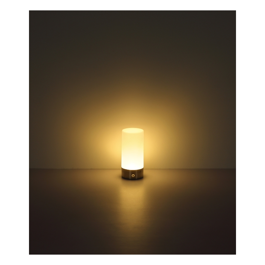 Globo - LED RGBW Hämardatav puutetundlik väli laualamp LED/1,8W/5V 1500 mAh IP44 matt kroom