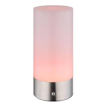 Globo - LED RGBW Hämardatav puutetundlik väli laualamp LED/1,8W/5V 1500 mAh IP44 matt kroom