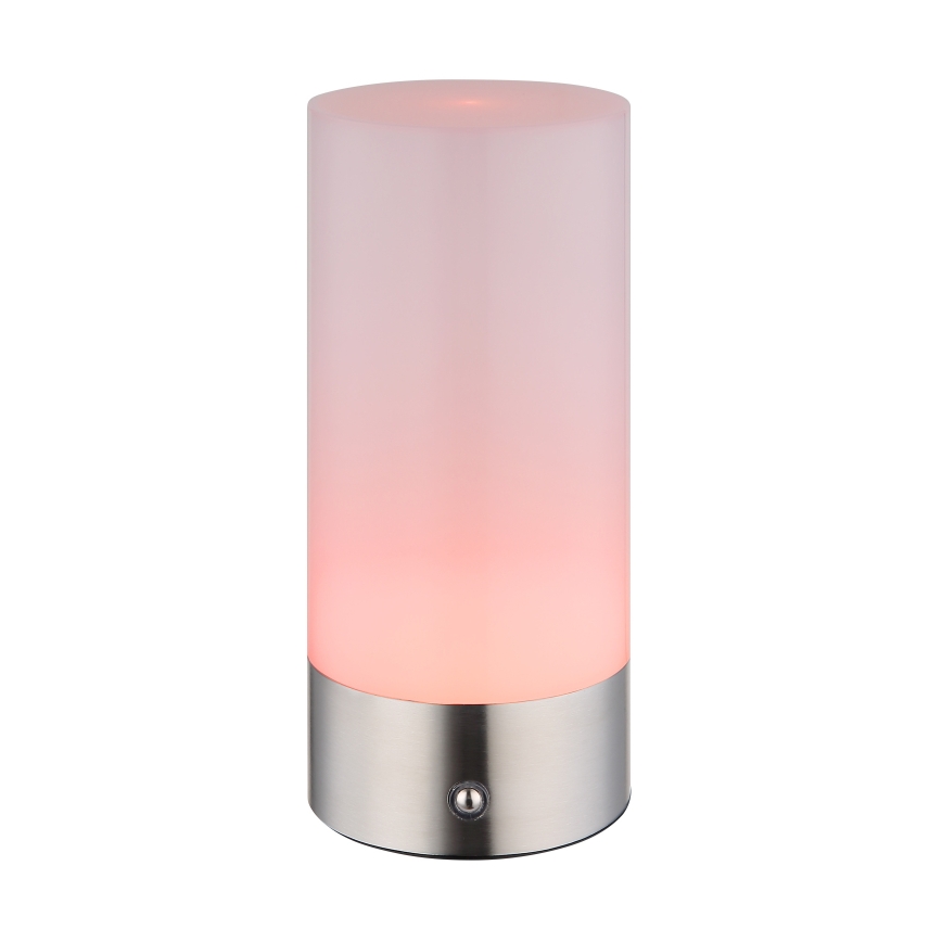 Globo - LED RGBW Hämardatav puutetundlik väli laualamp LED/1,8W/5V 1500 mAh IP44 matt kroom