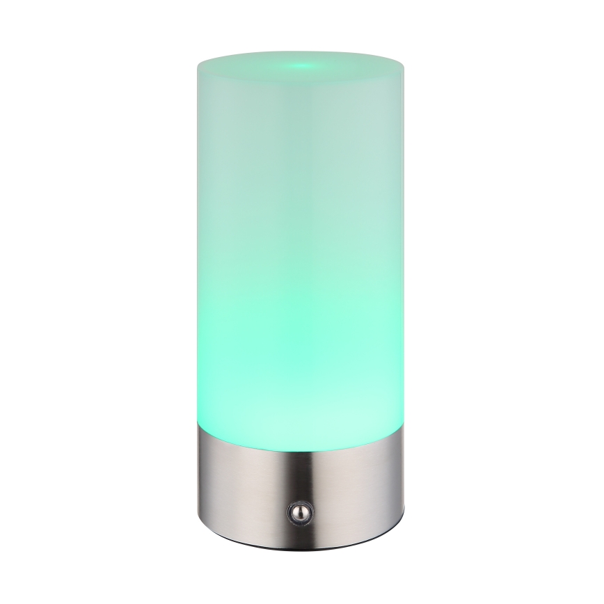 Globo - LED RGBW Hämardatav puutetundlik väli laualamp LED/1,8W/5V 1500 mAh IP44 matt kroom
