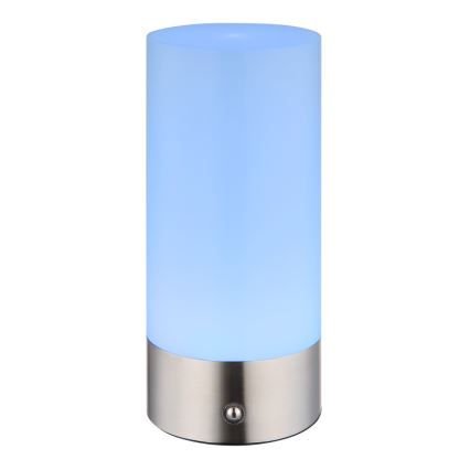Globo - LED RGBW Hämardatav puutetundlik väli laualamp LED/1,8W/5V 1500 mAh IP44 matt kroom