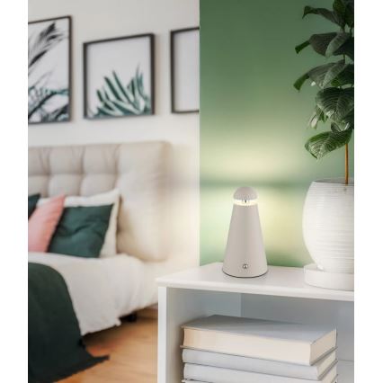 Globo - hämardatav puutetundlik laetav laualamp LED/1,2W/5V 1200 mAh 2700/4500/6000K