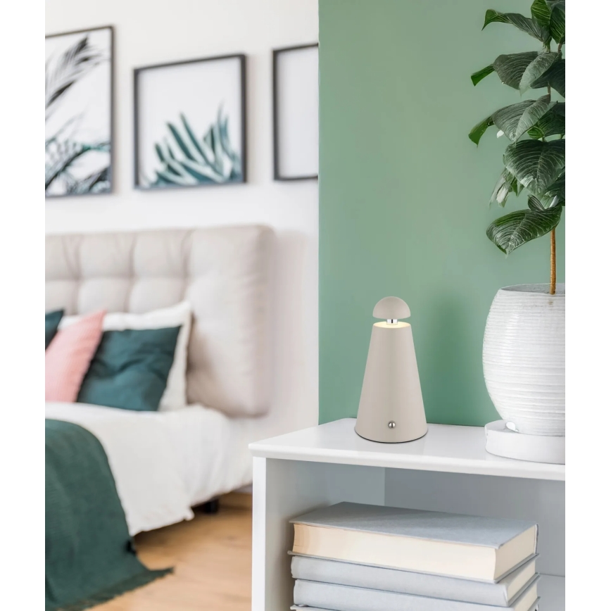 Globo - hämardatav puutetundlik laetav laualamp LED/1,2W/5V 1200 mAh 2700/4500/6000K