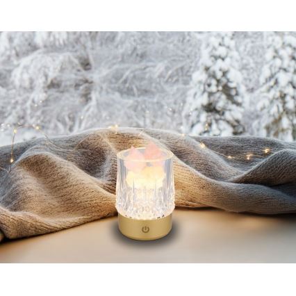 Globo - LED Hämardatav puutetundlik laualamp LED/1W/5V 3000K 1200 mAh kuldne