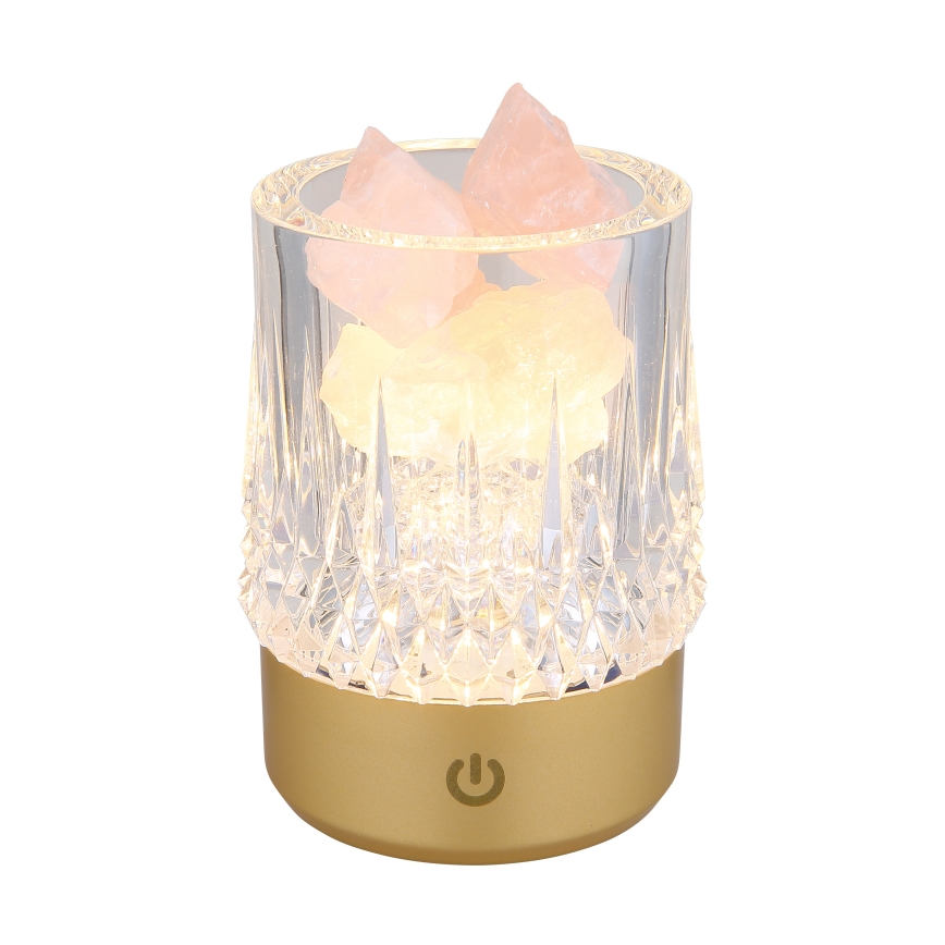 Globo - LED Hämardatav puutetundlik laualamp LED/1W/5V 3000K 1200 mAh kuldne