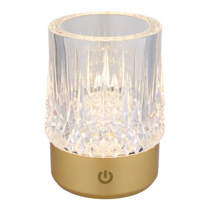 Globo - LED Hämardatav puutetundlik laualamp LED/1W/5V 3000K 1200 mAh kuldne