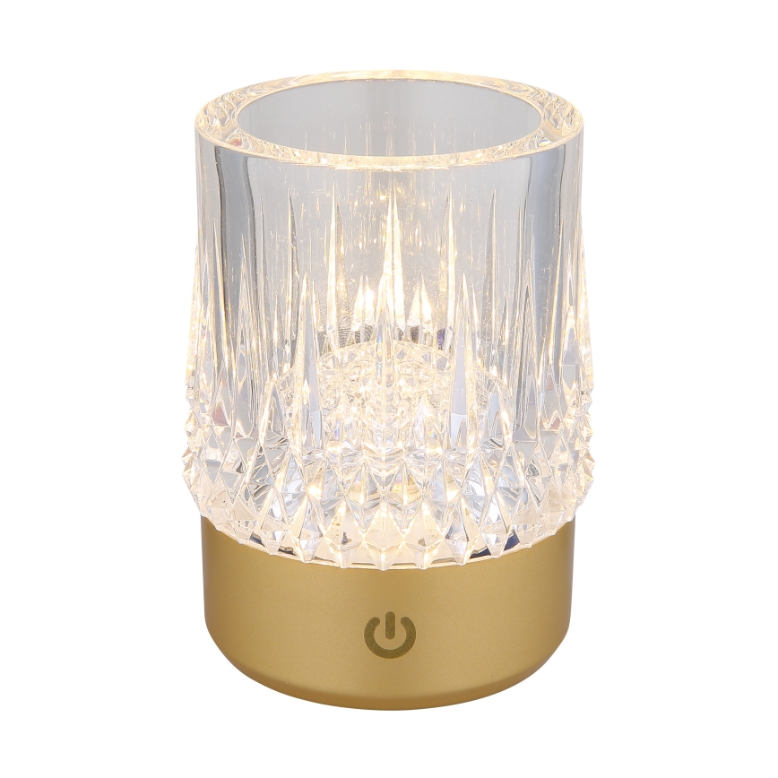 Globo - LED Hämardatav puutetundlik laualamp LED/1W/5V 3000K 1200 mAh kuldne