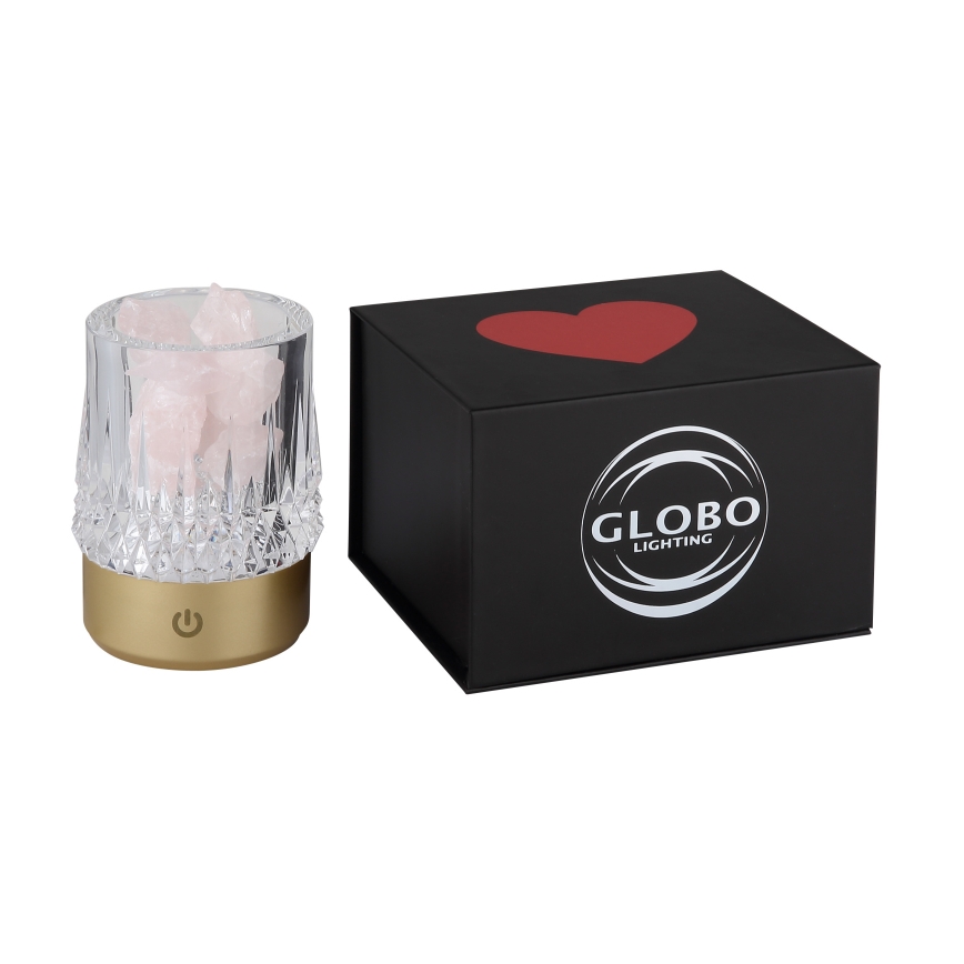 Globo - LED Hämardatav puutetundlik laualamp LED/1W/5V 3000K 1200 mAh kuldne