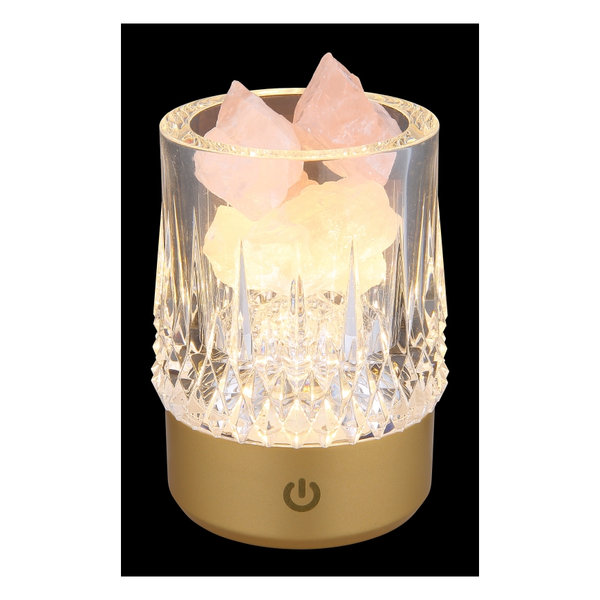 Globo - LED reguleeritav puutetundlik lauavalgusti LED/1W/5V 3000K 1200 mAh kuldne