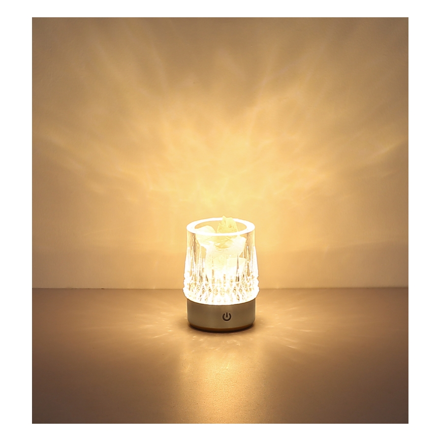 Globo - puutetundlik hämardatav LED-laualamp LED/1W/5V 3000K 1200 mAh, hõbedane