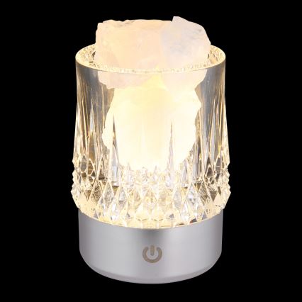 Globo - puutetundlik hämardatav LED-laualamp LED/1W/5V 3000K 1200 mAh, hõbedane