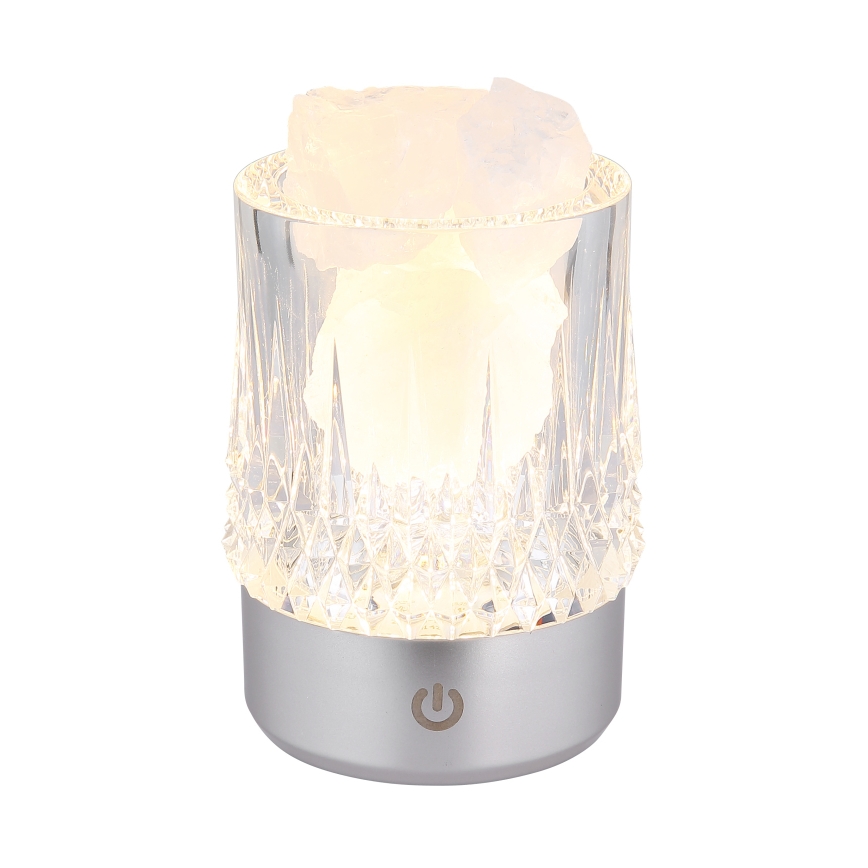 Globo - puutetundlik hämardatav LED-laualamp LED/1W/5V 3000K 1200 mAh, hõbedane