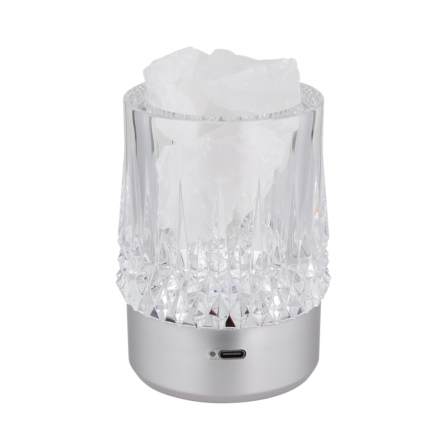 Globo - puutetundlik hämardatav LED-laualamp LED/1W/5V 3000K 1200 mAh, hõbedane