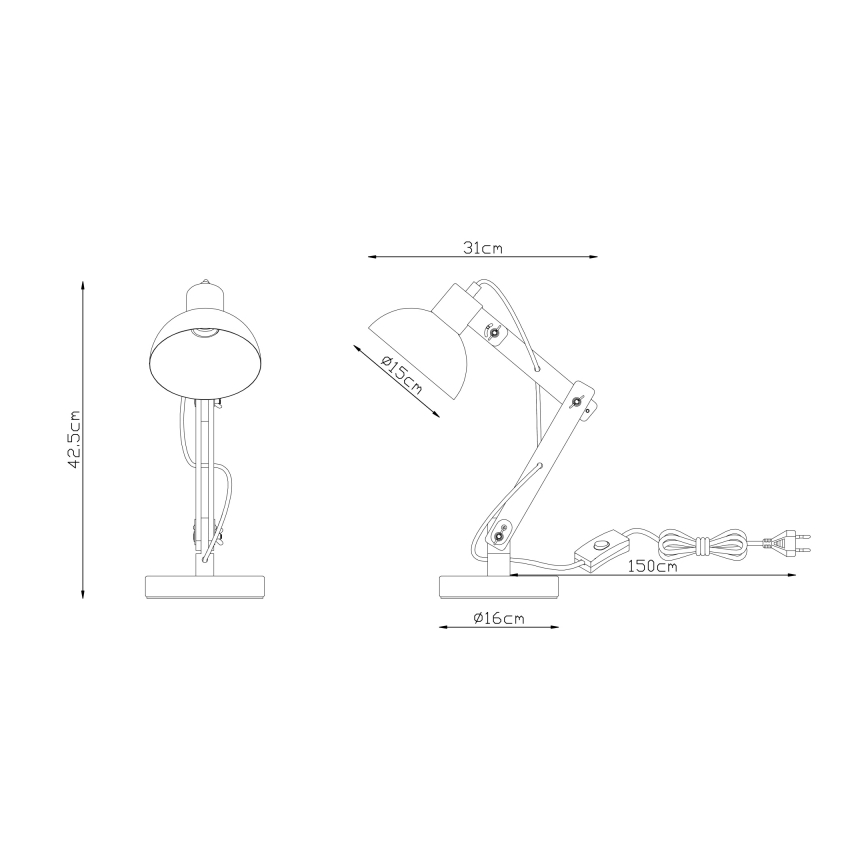 Globo - Laualamp 1xE27/40W/230V pöök
