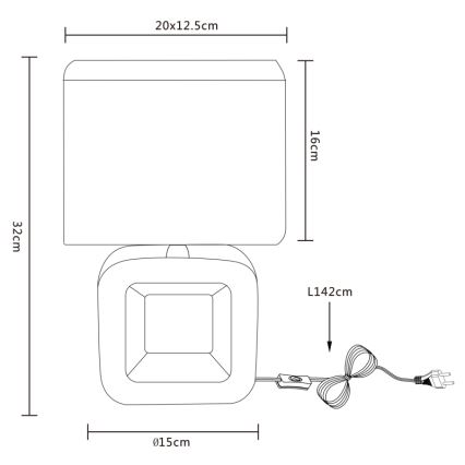 Globo - Laualamp 1xE14/40W/230V