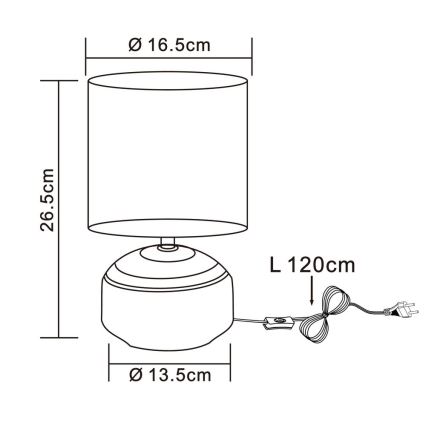 Globo - Laualamp 1xE14/40W/230V hall/ceramic