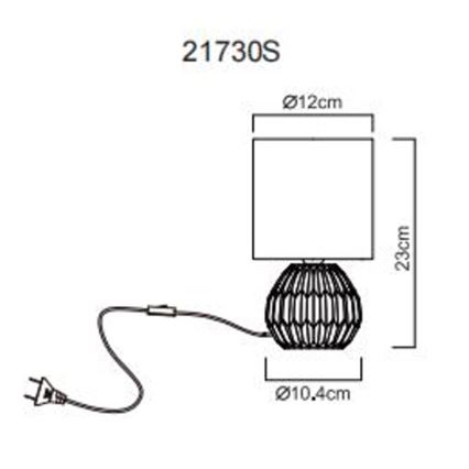 Globo - Laualamp 1xE14/40W/230V must