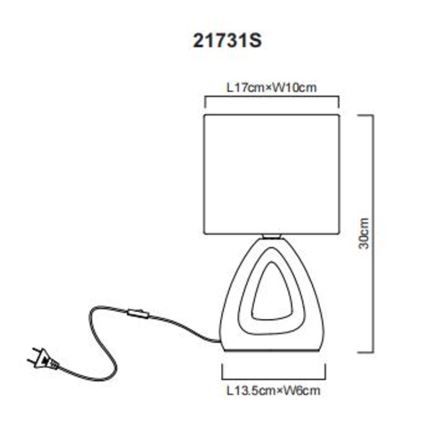 Globo - Laualamp 1xE14/40W/230V must