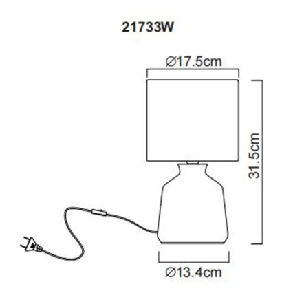 Globo - Laualamp 1xE14/40W/230V