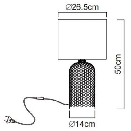 Globo - laualamp 1xE27/60W/230V roheline