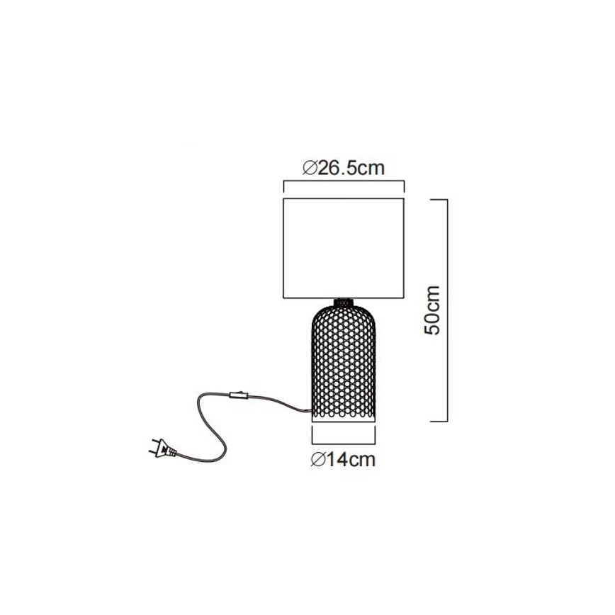 Globo - laualamp 1xE27/60W/230V punane