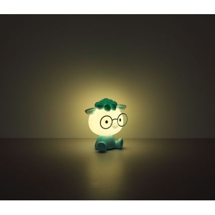 Globo - LED Hämardatav laetav laste väike öölamp LED/1W/5V 500 mAh sinine